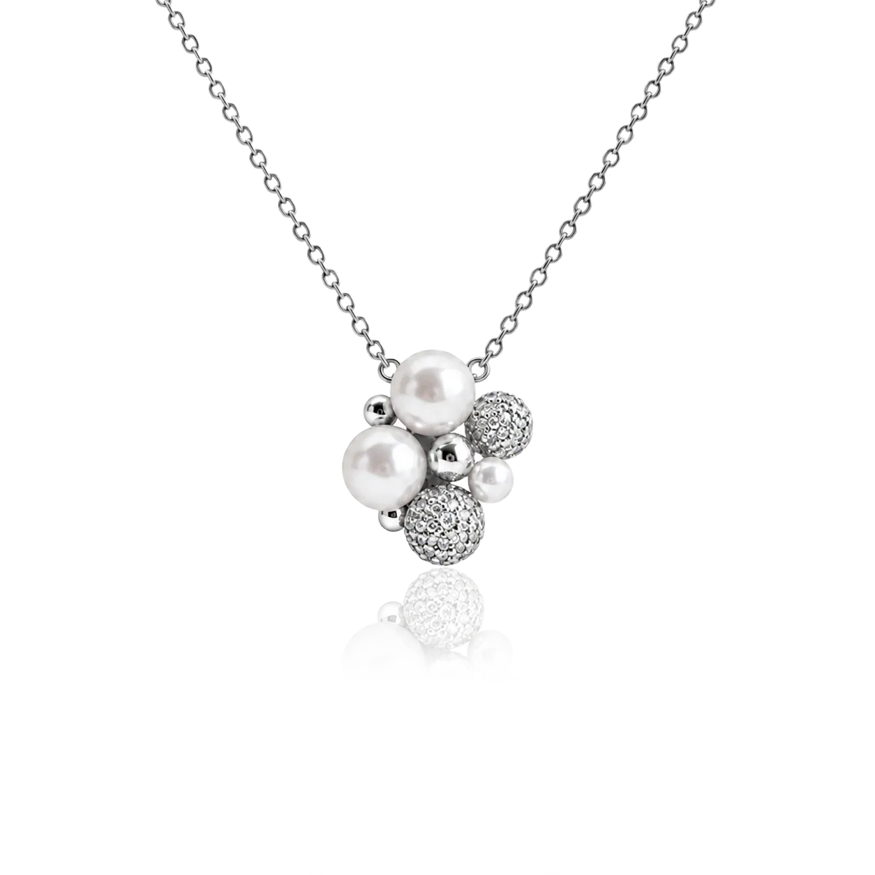 IOAKU Berry Pearl Petite Pendant halskjede gull perle