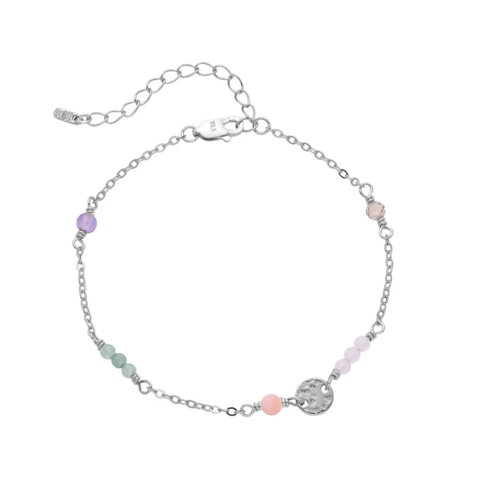 Wioga Sabrina B-8617-S armbånd sølv fargestein
