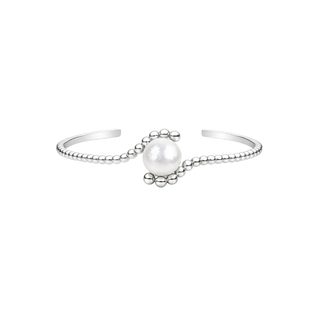 IOAKU Sculptural Pearl Cuff armring gull perler