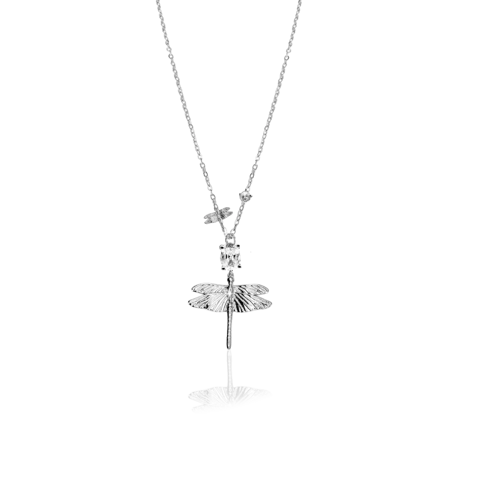 IOAKU Dragonfly Reborn halssmykke gull 42+5 cm