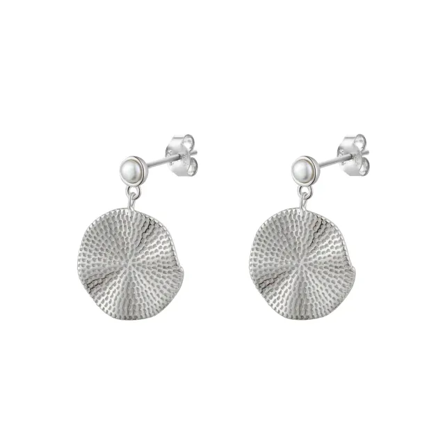 Wioga Citronella E-8227-S øreringe sølv ferskvannsperler