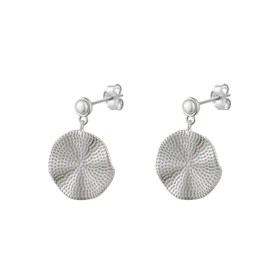 Wioga Citronella E-8227-S øreringe sølv ferskvannsperler