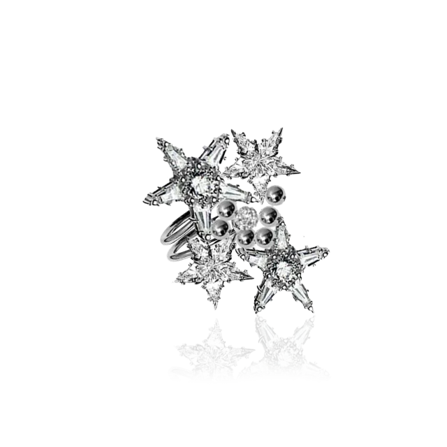 IOAKU Starlumen Crystal Multi ring gull krystall