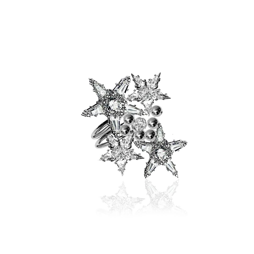 IOAKU Starlumen Crystal Multi ring gull krystall