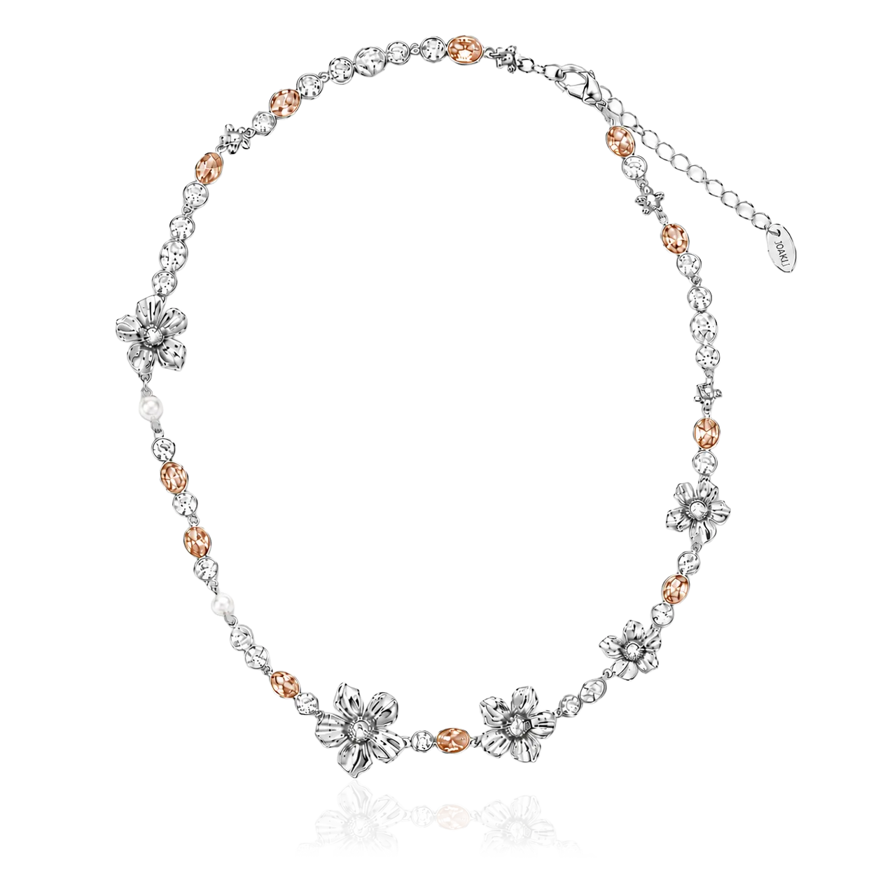 IOAKU La Fleur Sirene Garden halskjede champagne