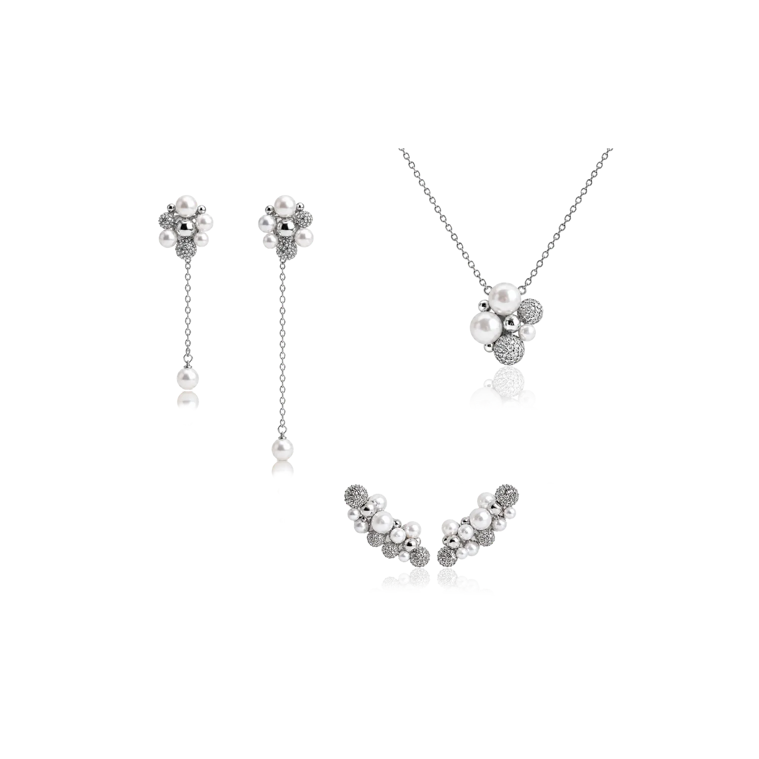 IOAKU Berry Petite smykkesett gull perle 3 deler