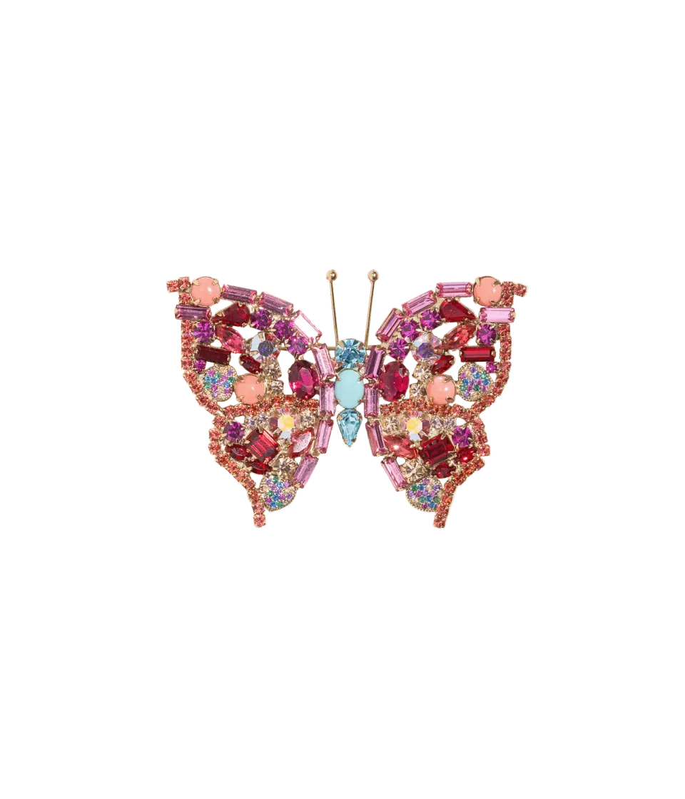 Loren Hope Small Butterfly brosje padparadscha 14 cm