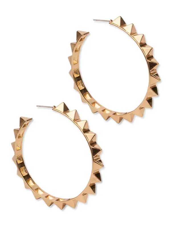 pfg Stockholm Stud Hoop ørering gull stor