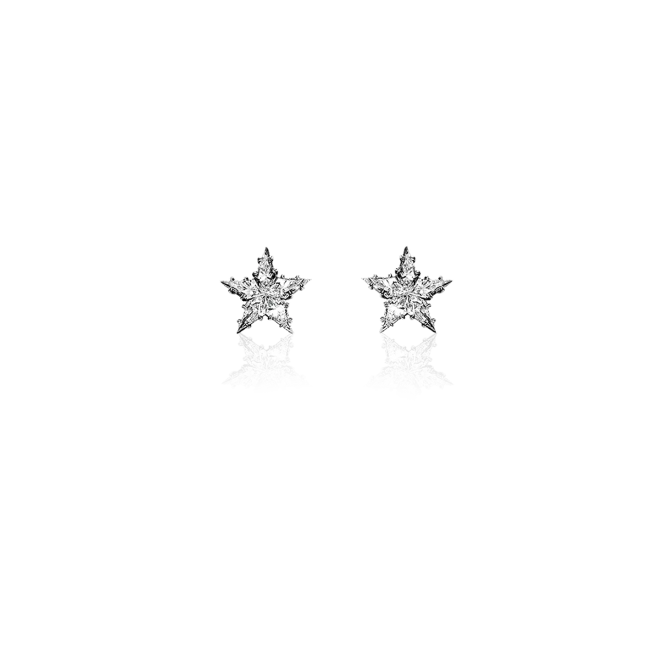 IOAKU Starlumen Crystal studs øredobber gull 1,5 cm