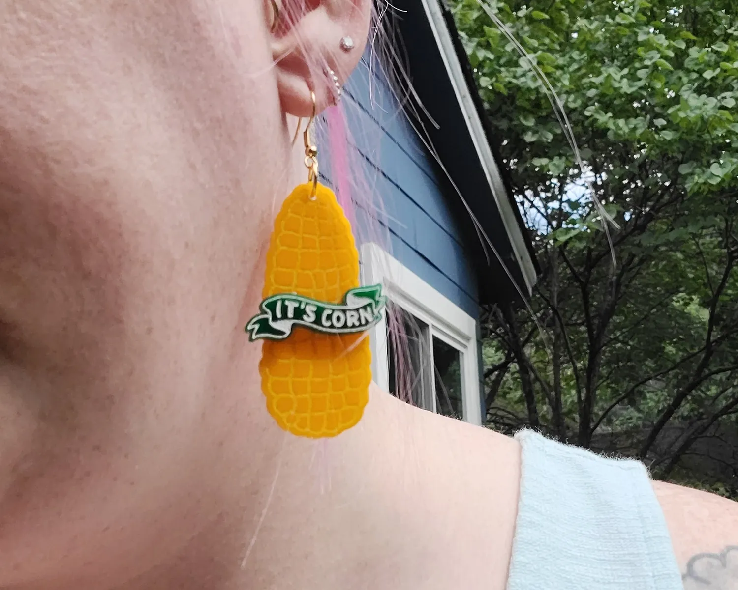 MiniKitty It's Corn øredobber krok hypoallergen