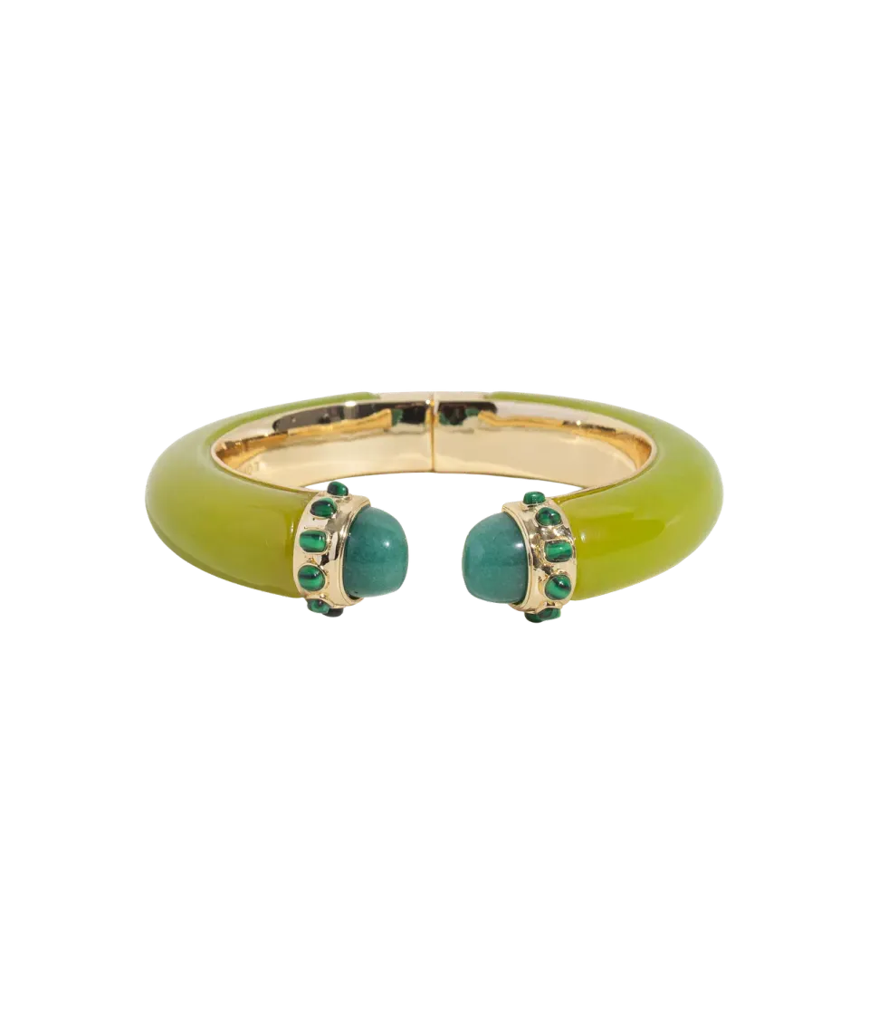 Loren Hope Cordelia Cuff armring chartreuse