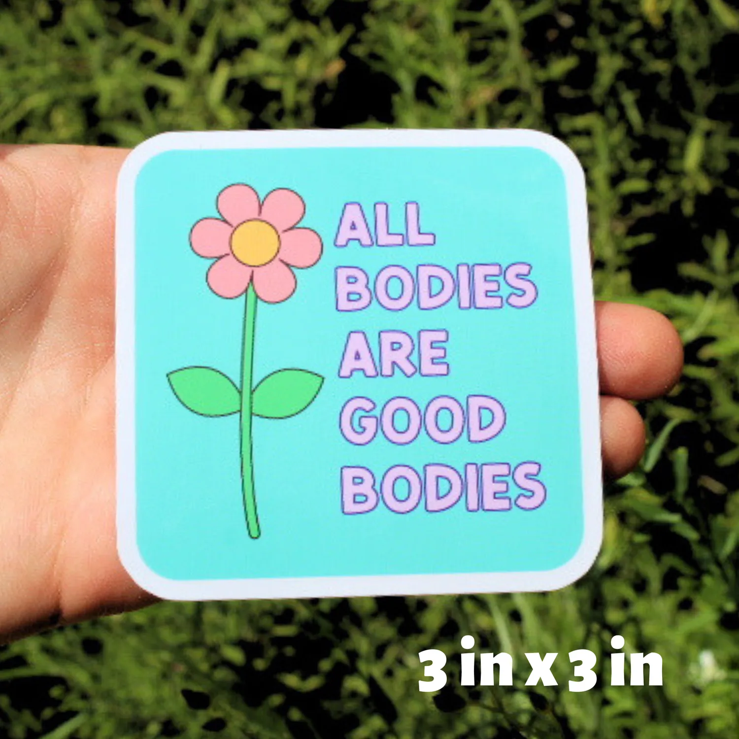 MiniKitty All Bodies Are Good Bodies klistremerke vanntett vinyl
