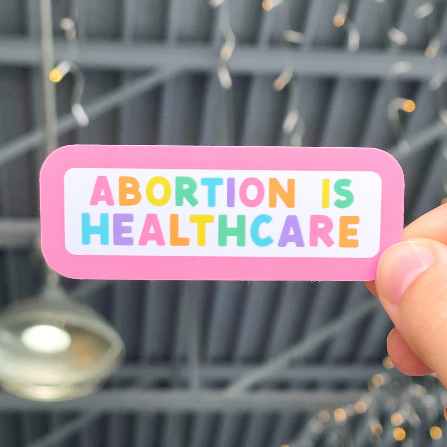 MiniKitty Abortion Is Healthcare klistremerke 7,6 cm vanntett