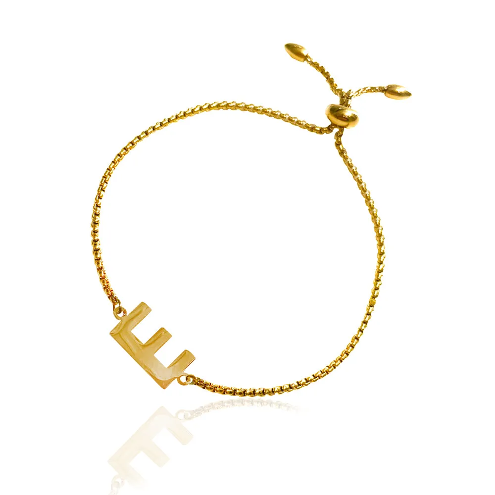 IOAKU New Identity armbånd gull bokstav A