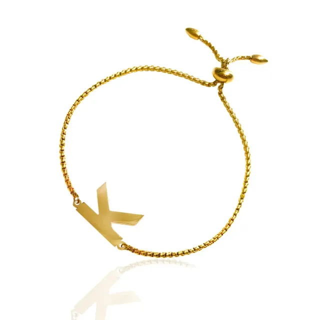IOAKU New Identity armbånd gull bokstav A