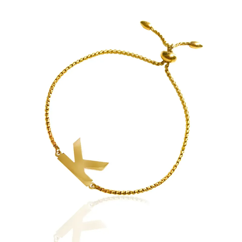 IOAKU New Identity armbånd gull bokstav A