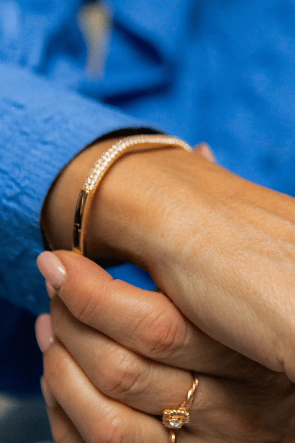 Janne Formoe Cecilie armring strass forgylt