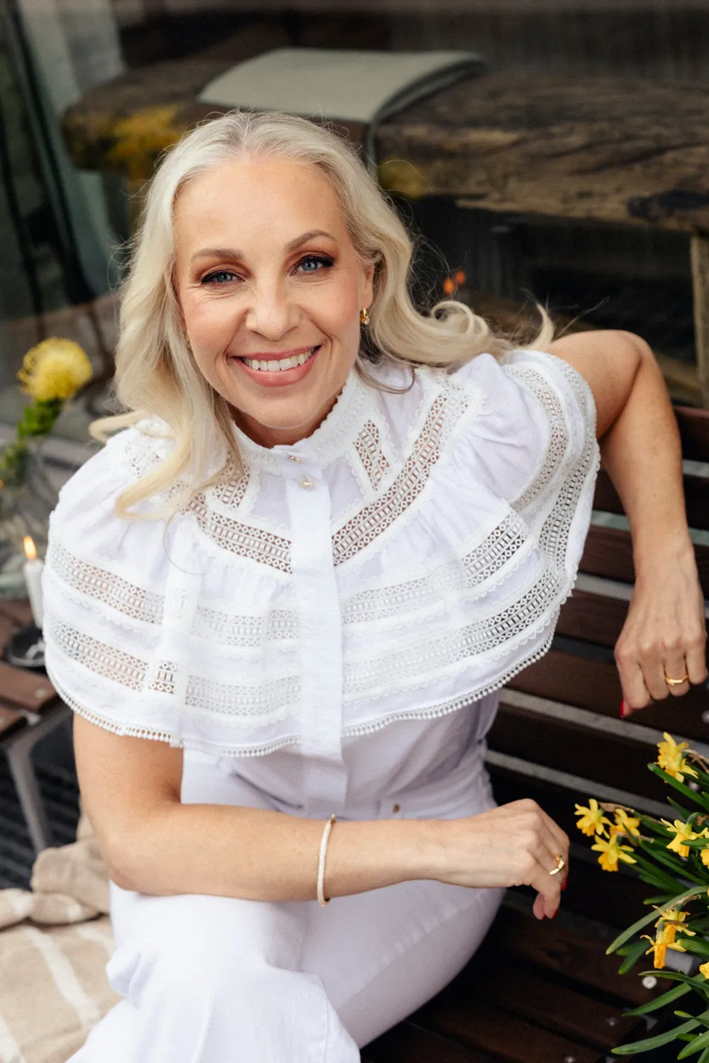 Janne Formoe Ulvifåreklær bluse bright white viskose