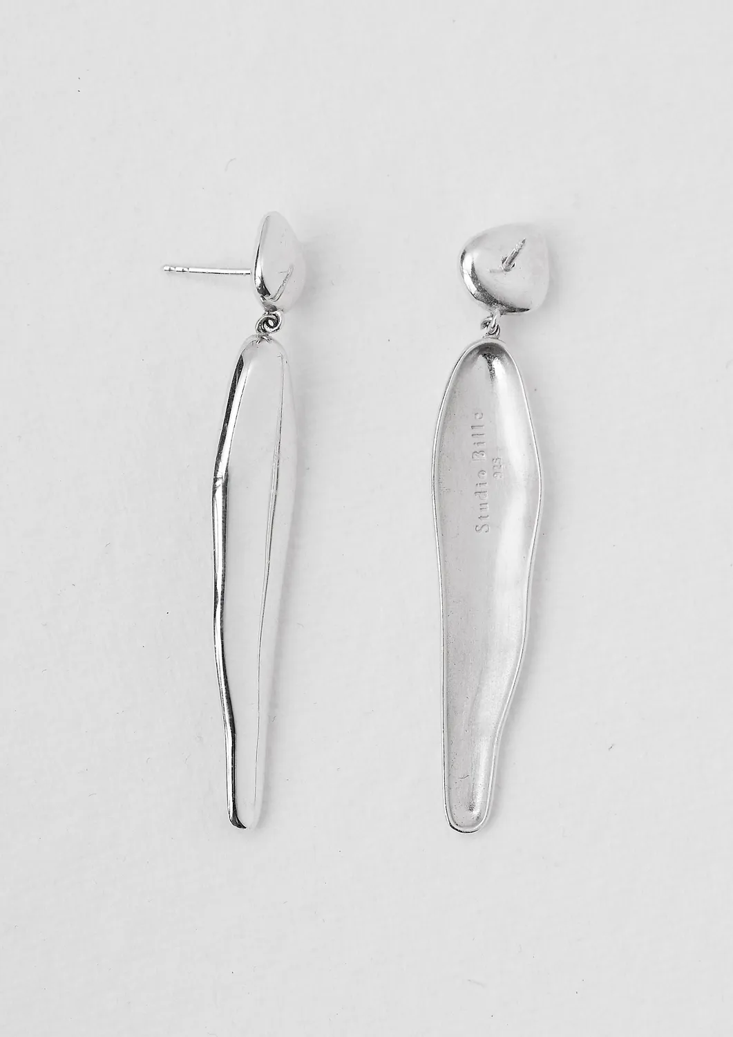 Studio Bille Benno øredobber sølv 7 cm par