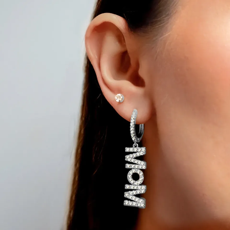 IOAKU Statement Mom hoops øredobber gull