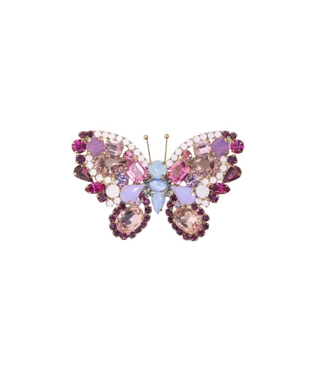 Loren Hope Butterfly Medium Butterfly brosje rose opal