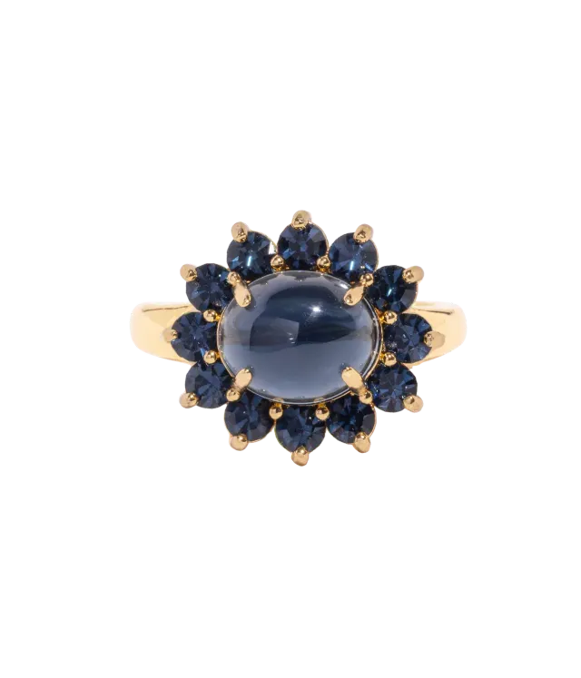 Loren Hope Georgie Ring cocktailring Navy justerbar statement