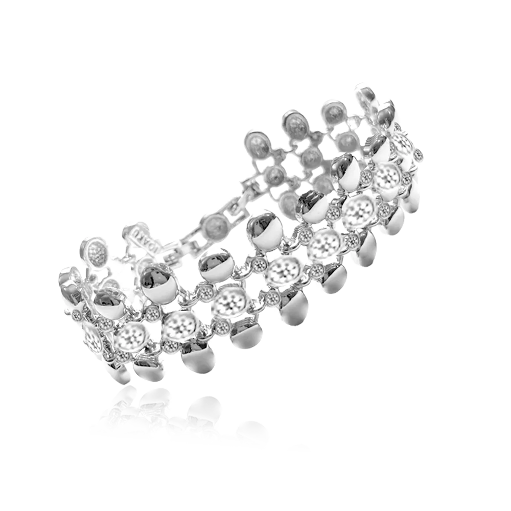IOAKU Opal Crystal armbånd gull 20,5 cm