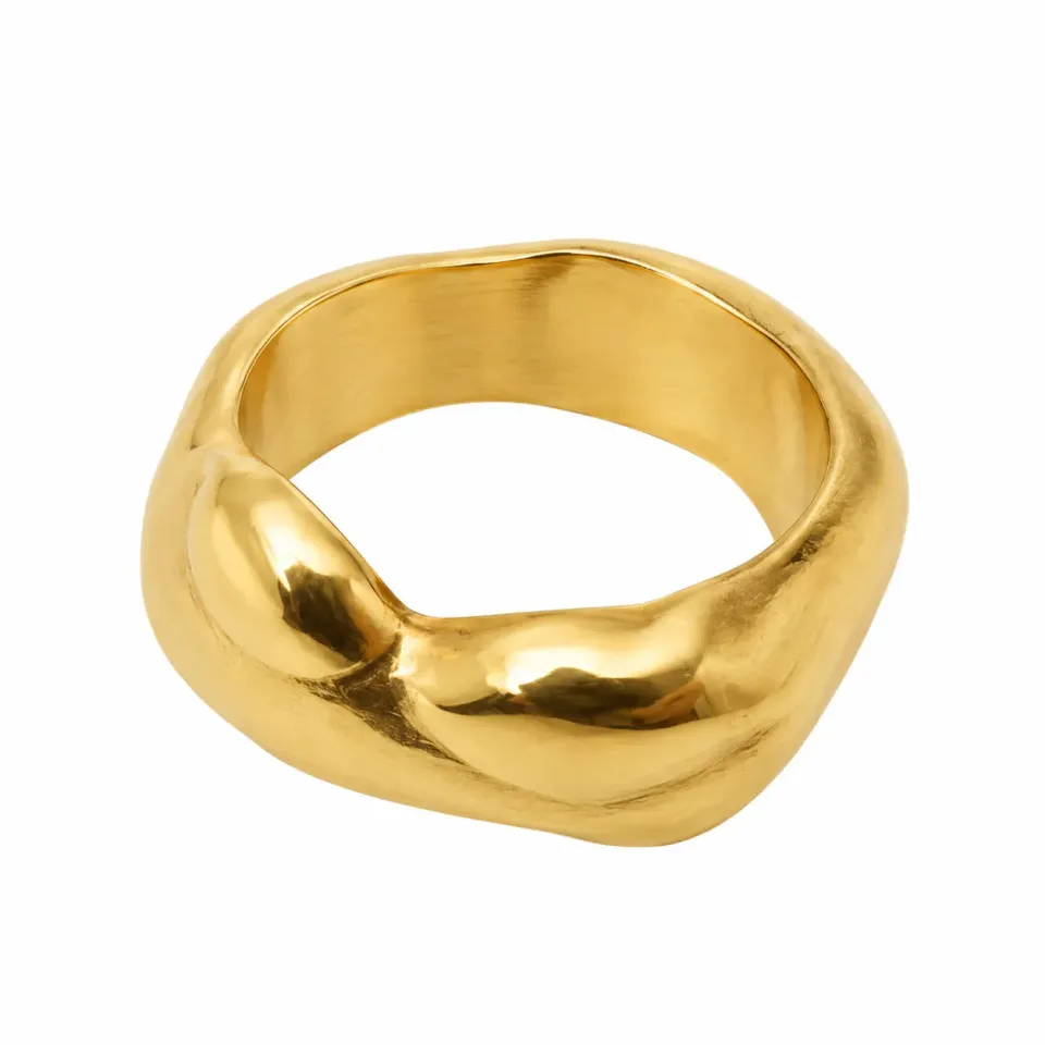 Wos Viggo ring messing gull medium