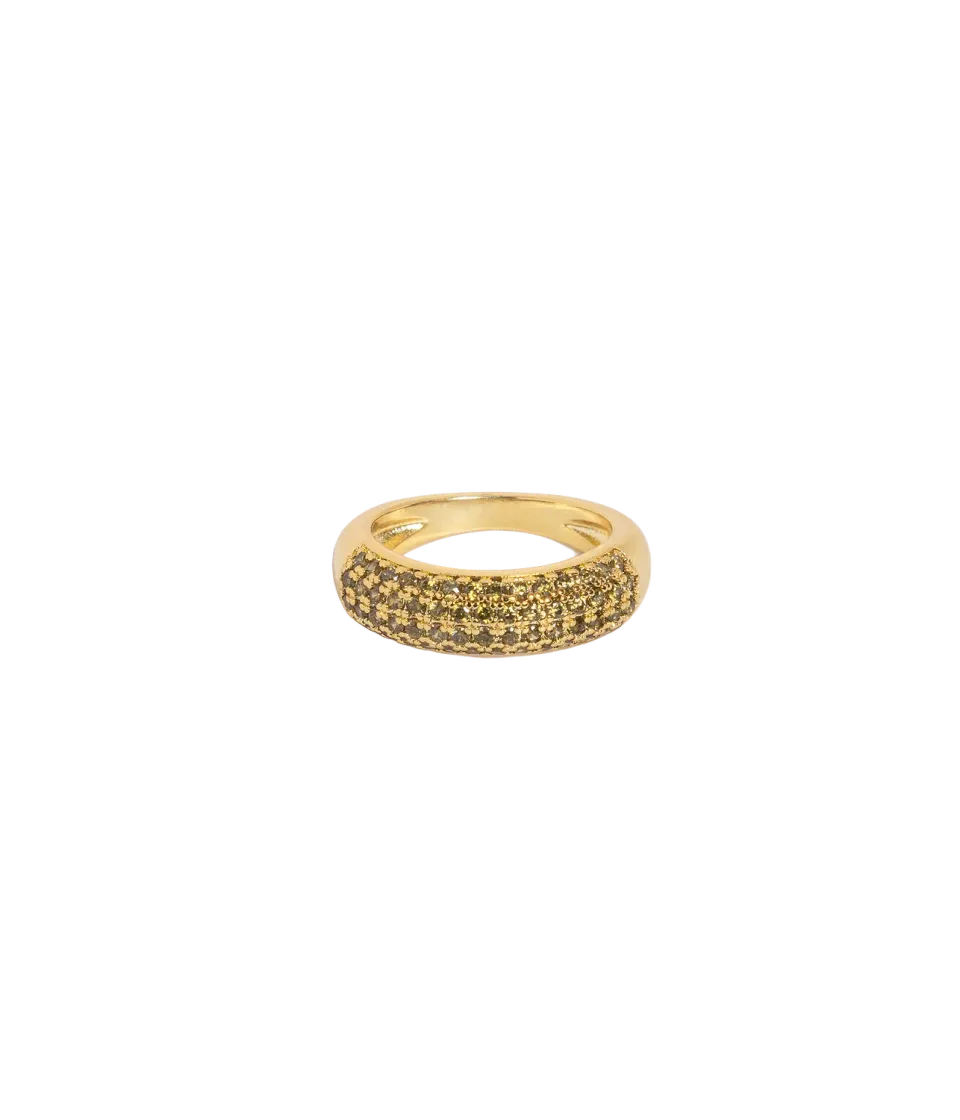 Loren Hope Veyra ring olivine 18K gull