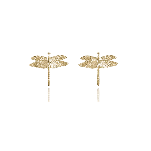 IOAKU Dragonfly Stud øredobber gull nikkel-frie