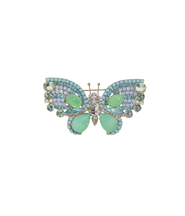 Loren Hope Medium Butterfly brosje opal turkis