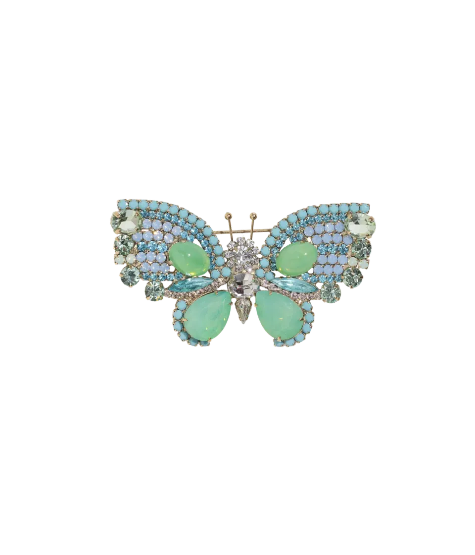 Loren Hope Medium Butterfly brosje opal turkis