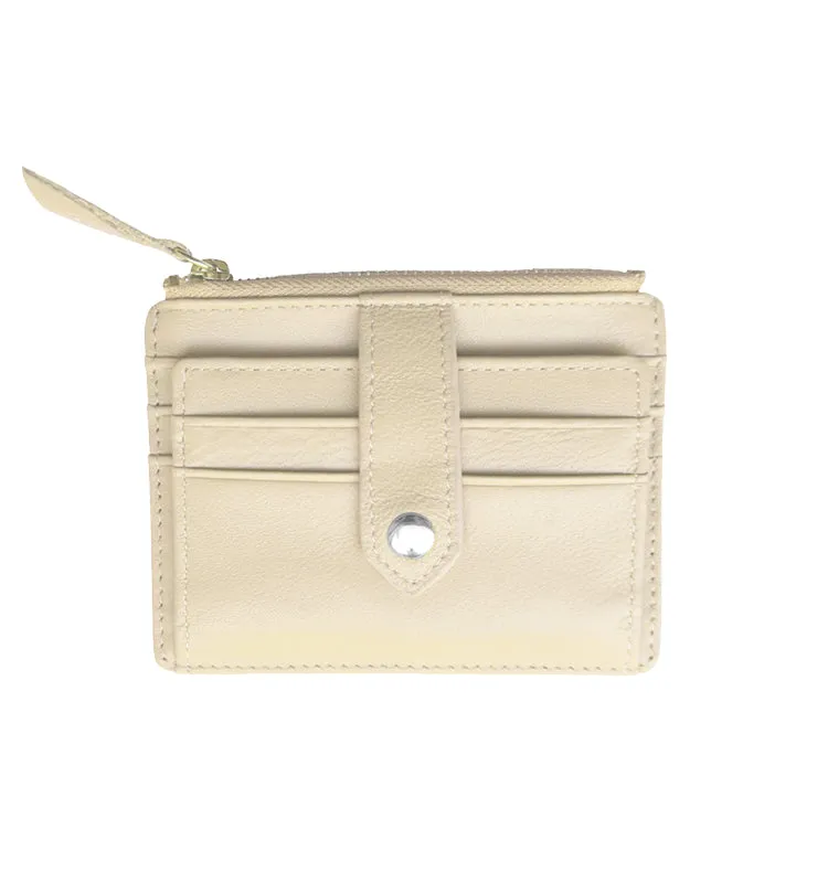 Wos Street Sensation lommebok krem skinn 12 cm