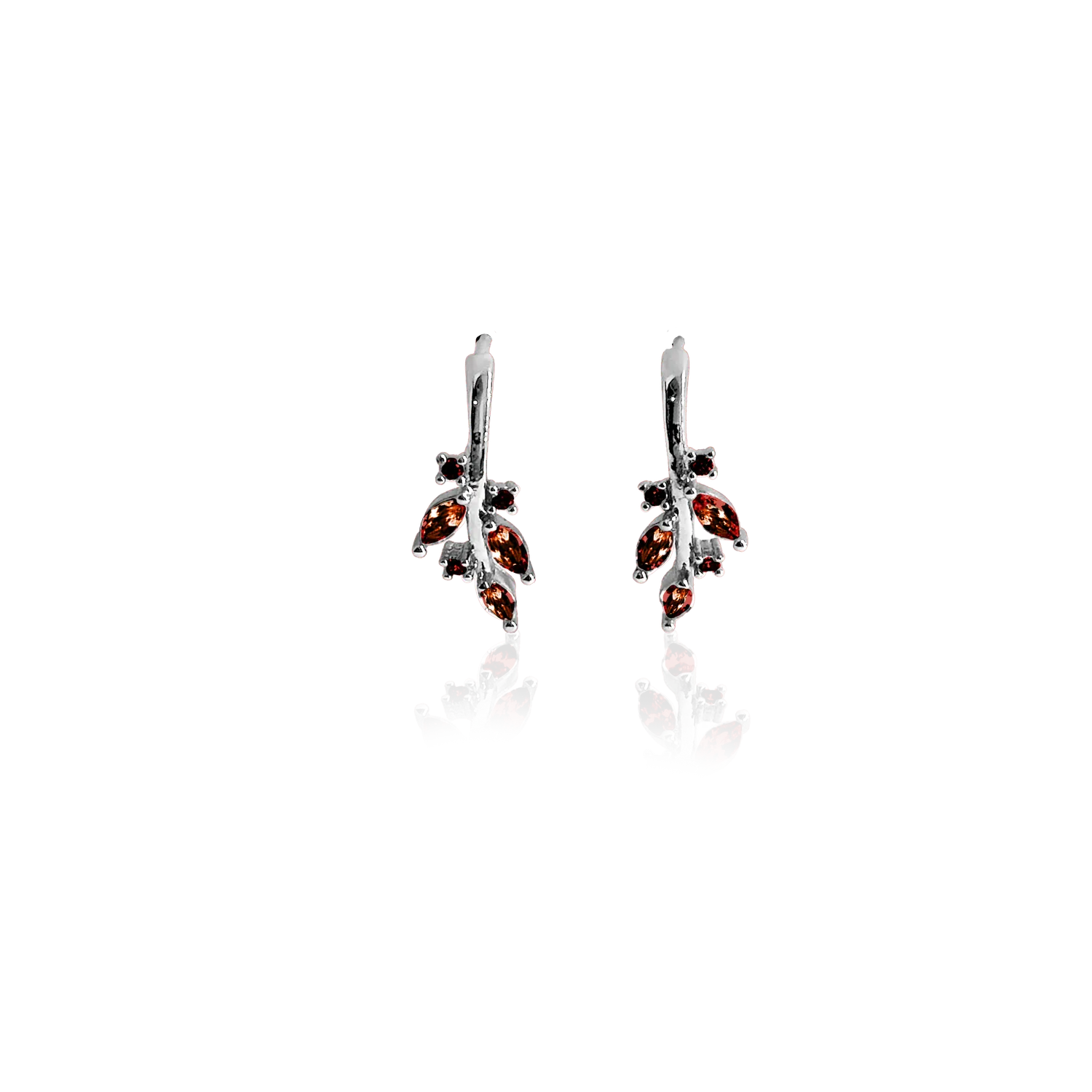 IOAKU Multi Wing Loop øredobber rød gull