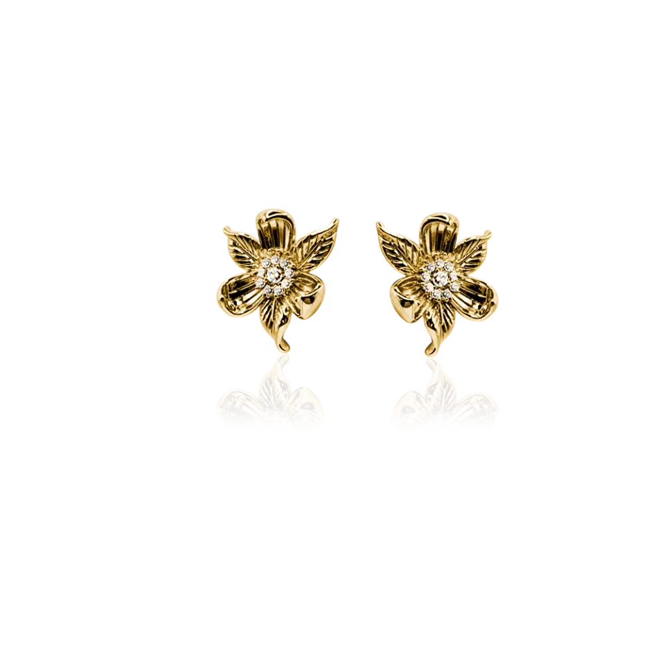 IOAKU Sakura Stud øredobber gull 2,5 cm nikkel Advent