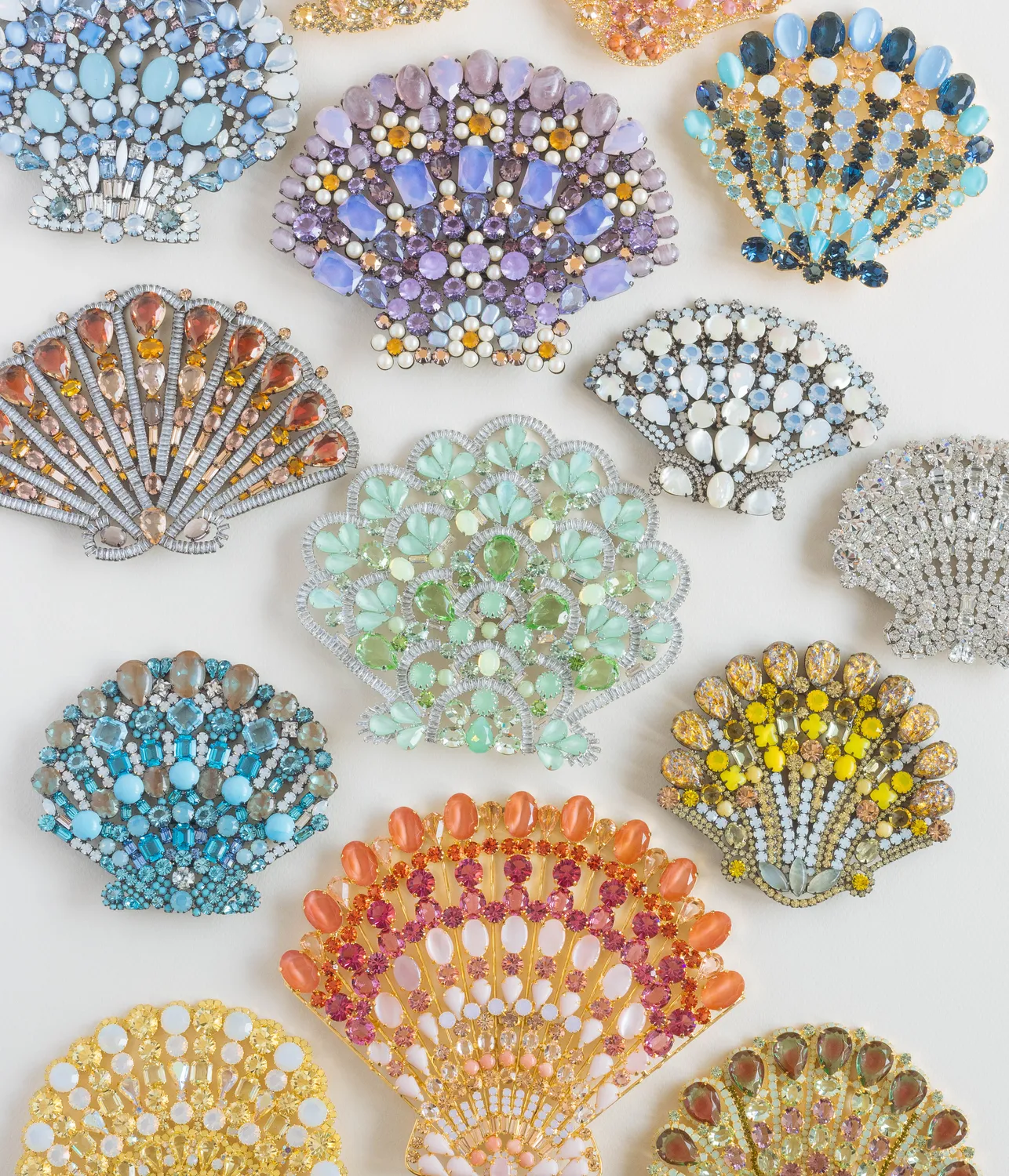 Loren Hope Small Scallop skjellfigur Crystal 16 cm