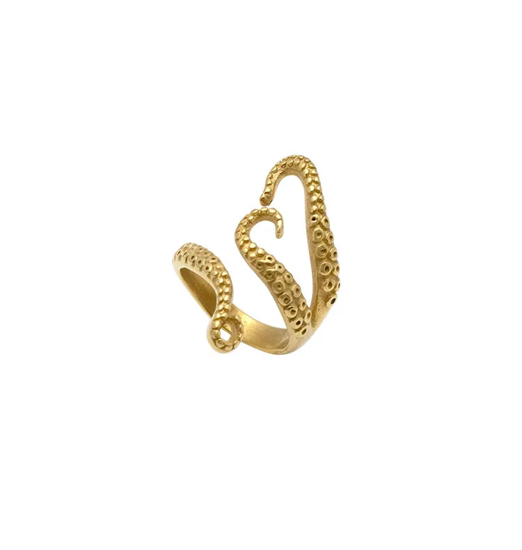 Wos WOS UP Payton ring gull blekksprut 2,2 cm