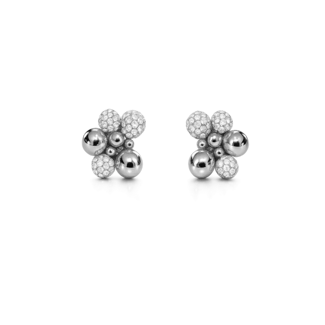IOAKU Berry Sparkle studs øredobber gull 2,2 cm