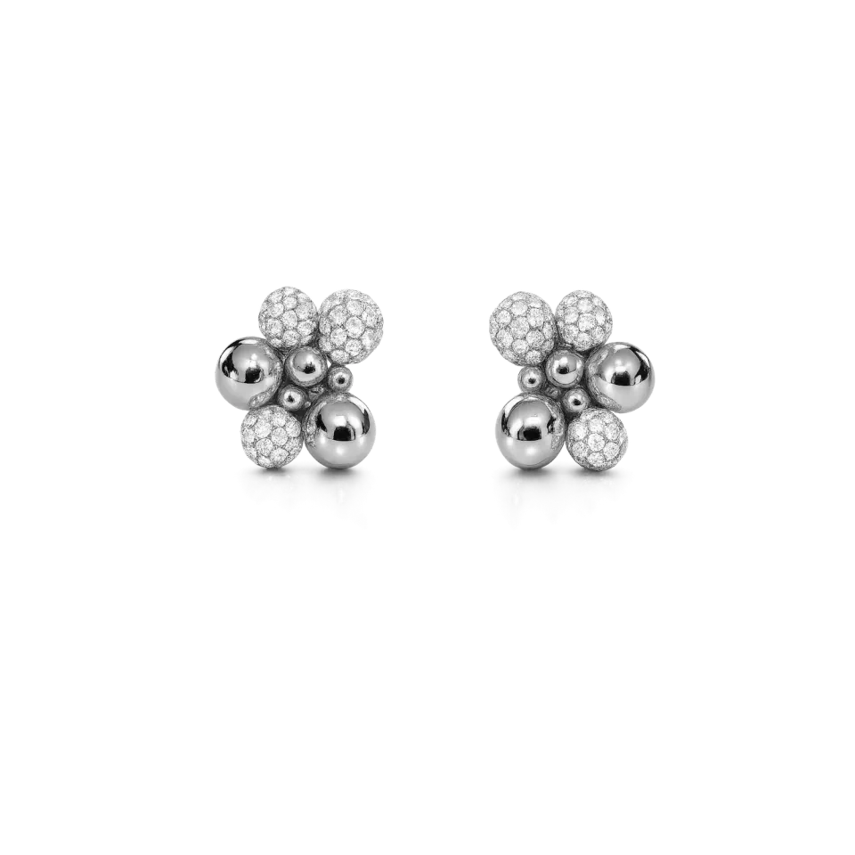 IOAKU Berry Sparkle studs øredobber gull 2,2 cm