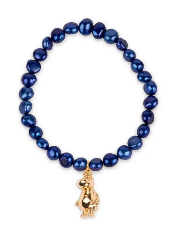 pfg Stockholm Moomin Pearl armbånd blå perle
