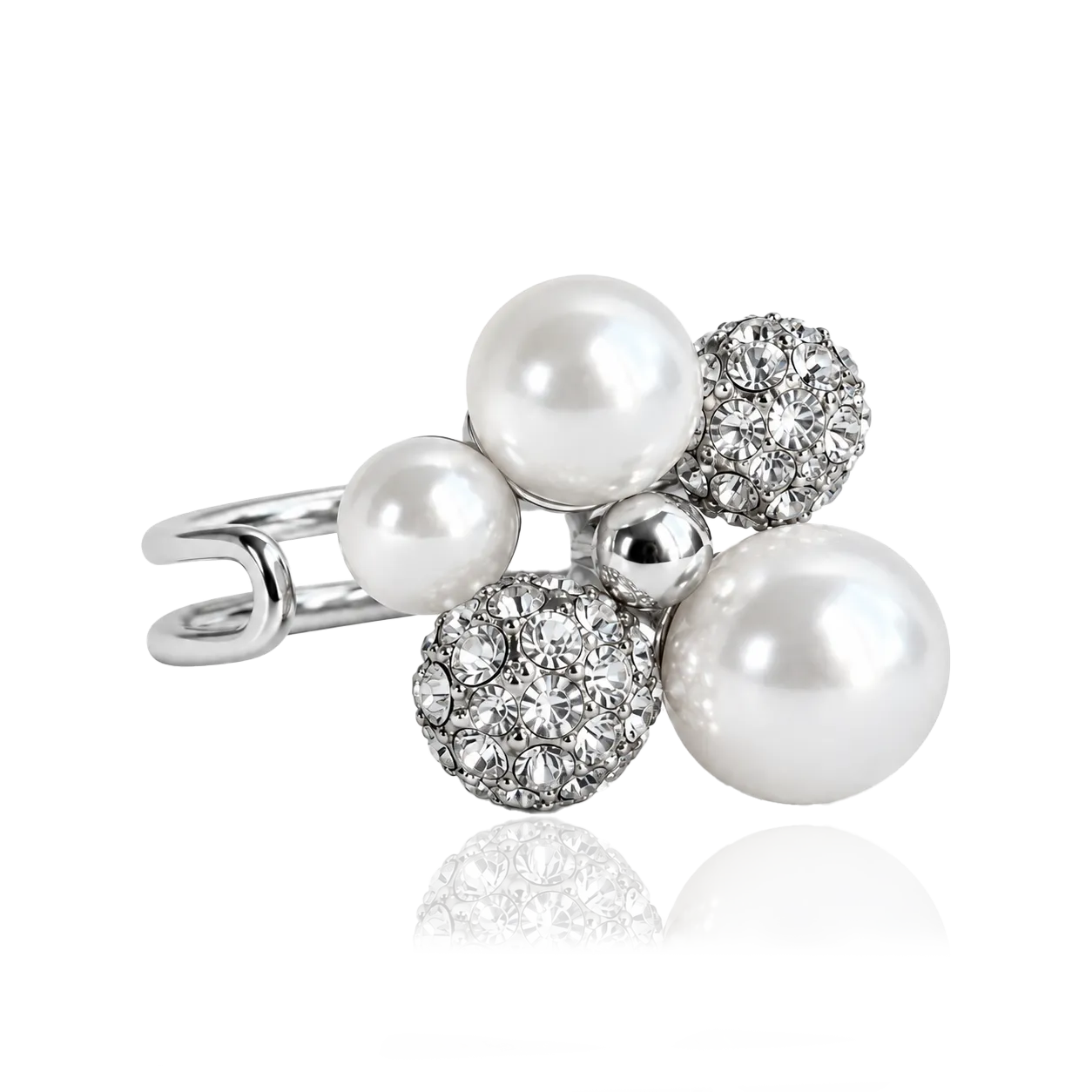 IOAKU Berry Pearl Petite Maxi ring gull str 7 perle