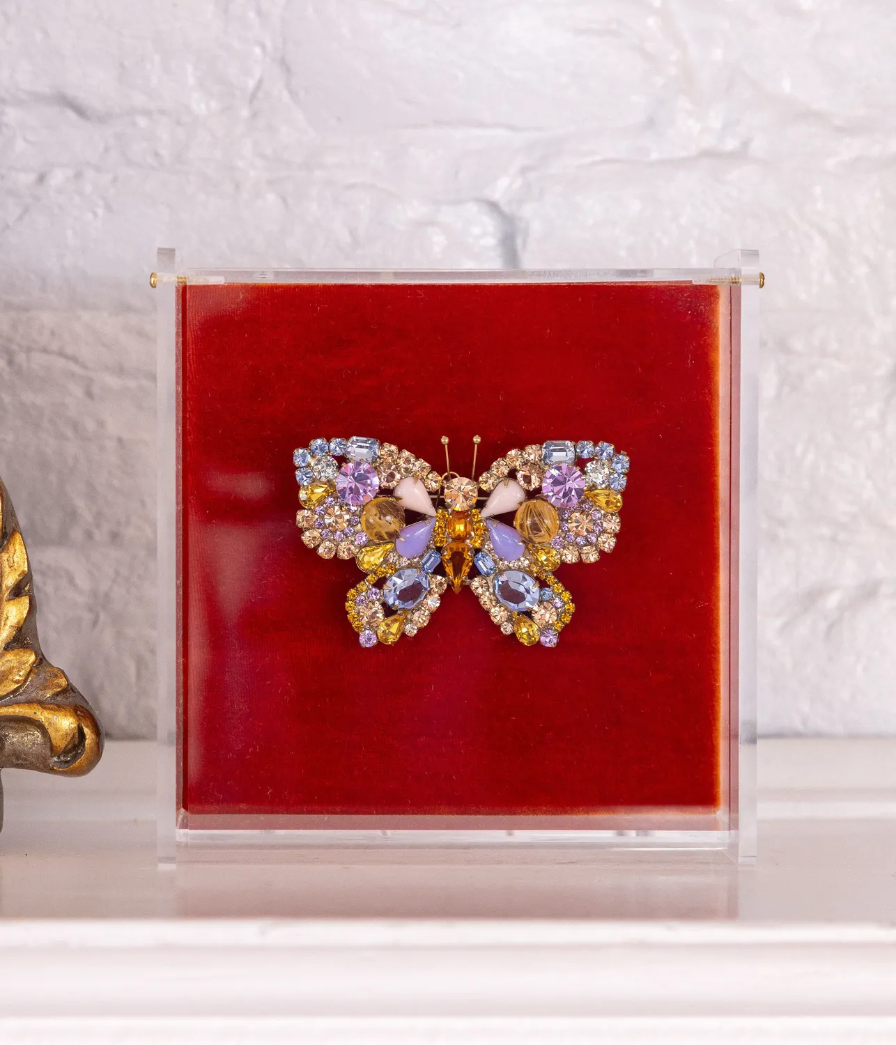 Loren Hope Butterfly Large brosje peach