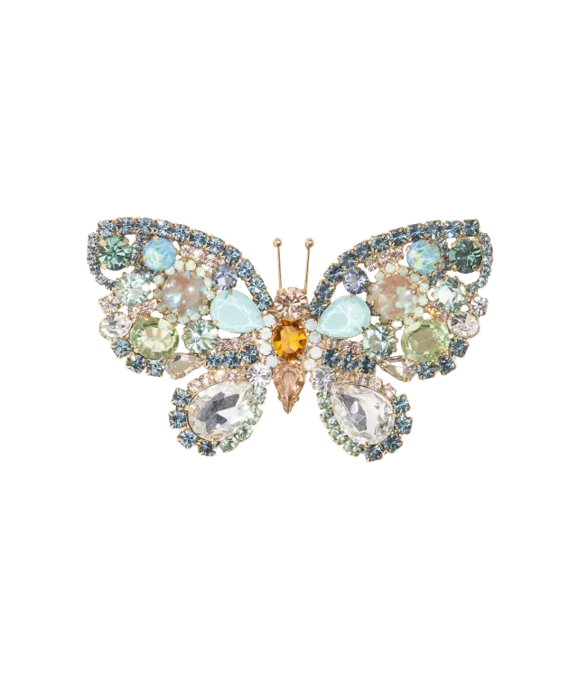 Loren Hope Butterfly brosje blå X-Large unika