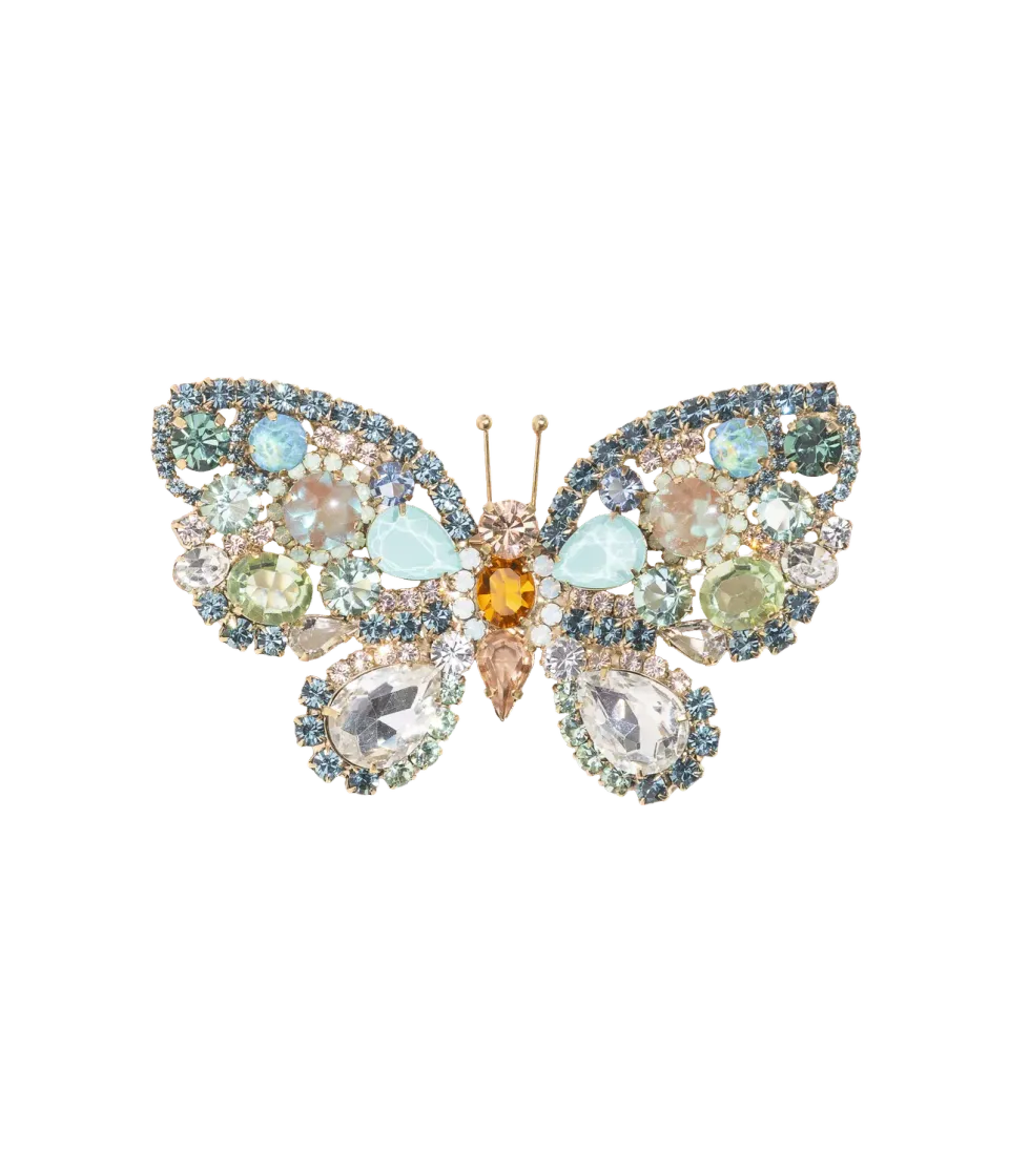 Loren Hope Butterfly brosje blå X-Large unika