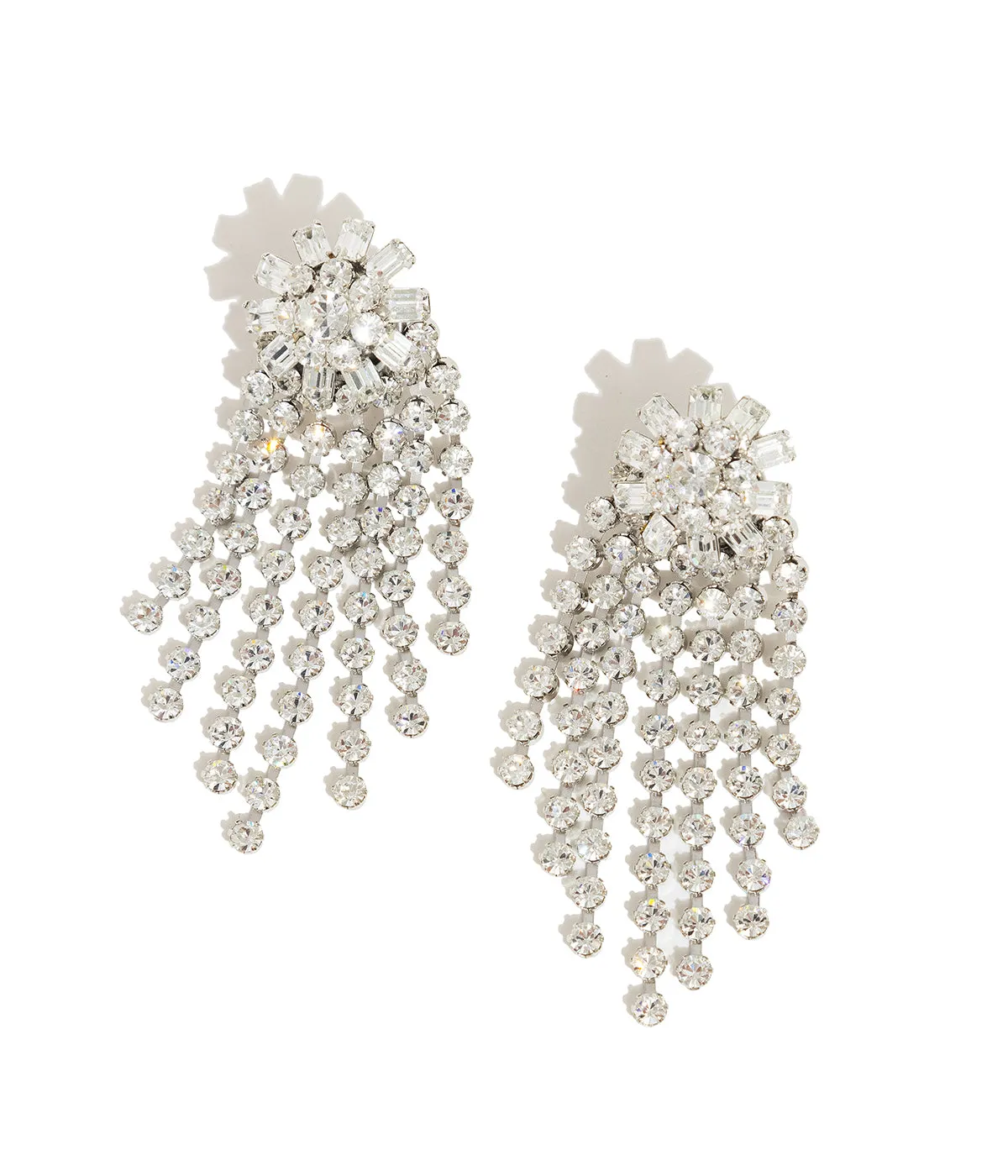 Loren Hope Billie Statement clip-on øredobber Crystal