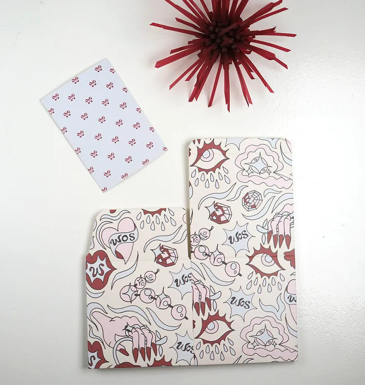 Wos gaveeske print gaveklar 10x10 cm