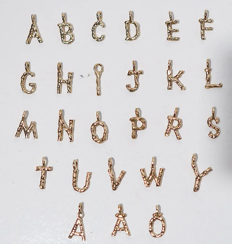 Wos Letter bokstavanheng messing 1,5 cm