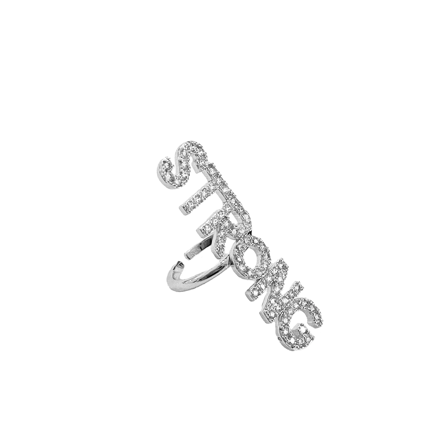 IOAKU Strong Sparkle ring gull justerbar nikkel fri