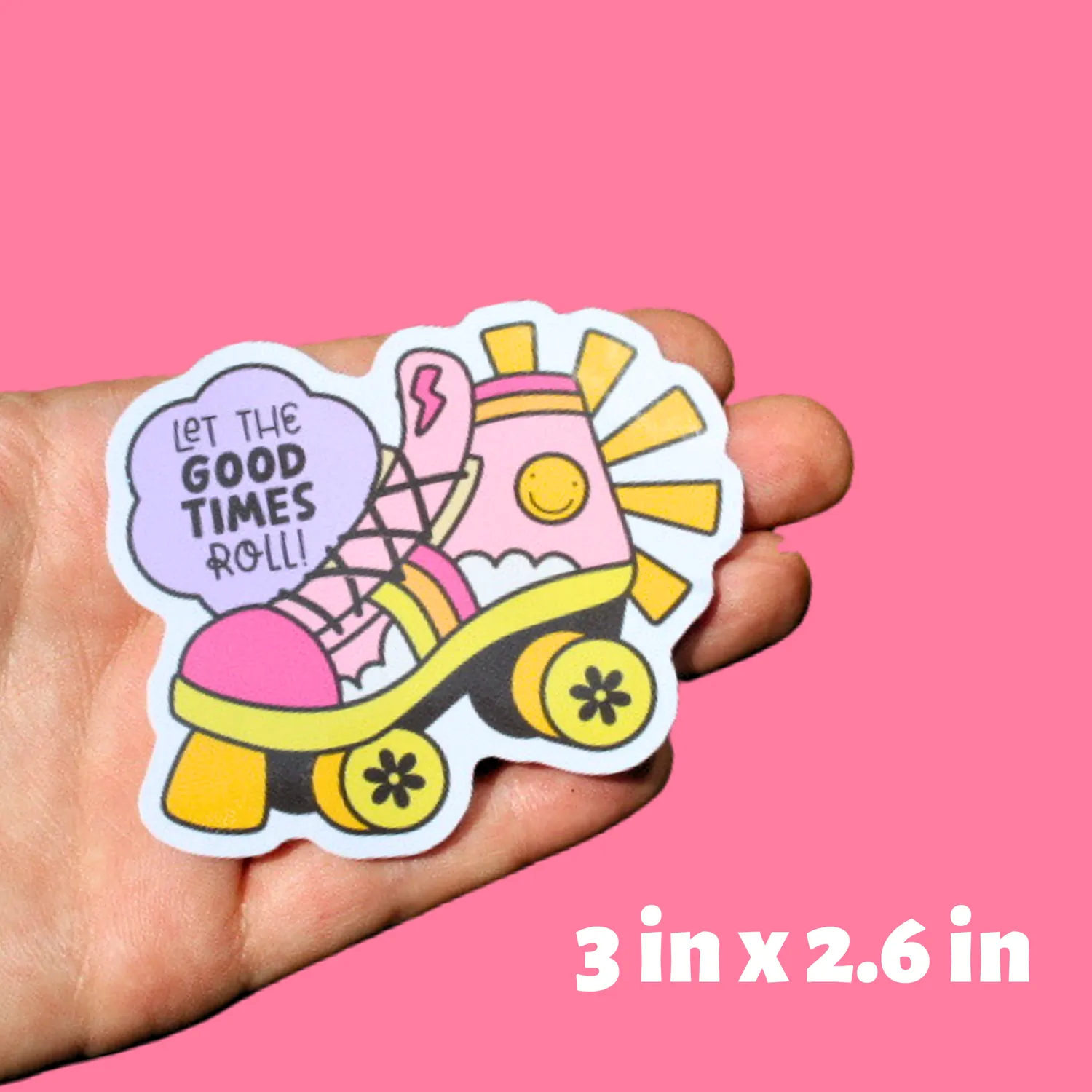 MiniKitty Let the Good Times Roll klistremerke skate vinyl