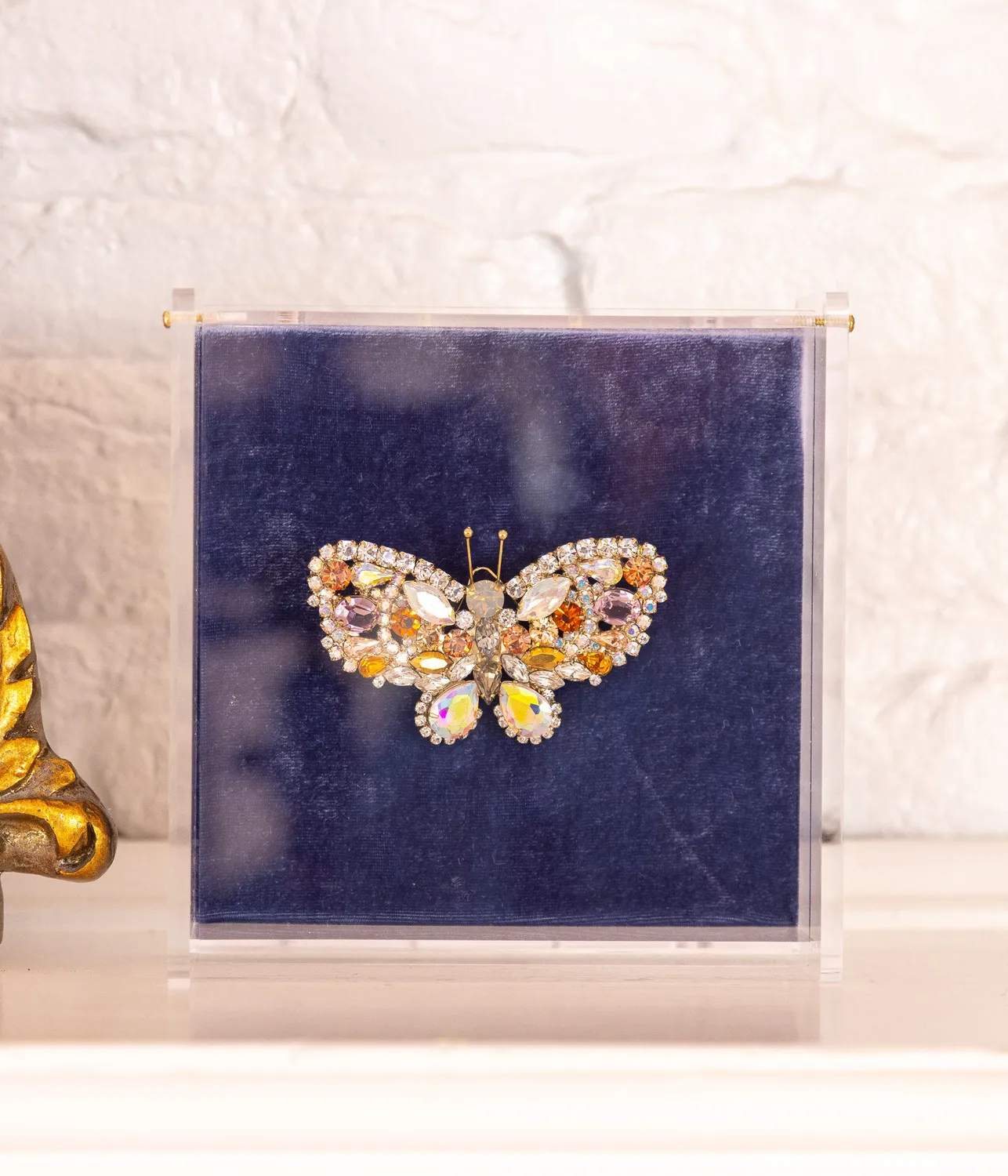 Loren Hope Butterfly Medium brosje crystal ab